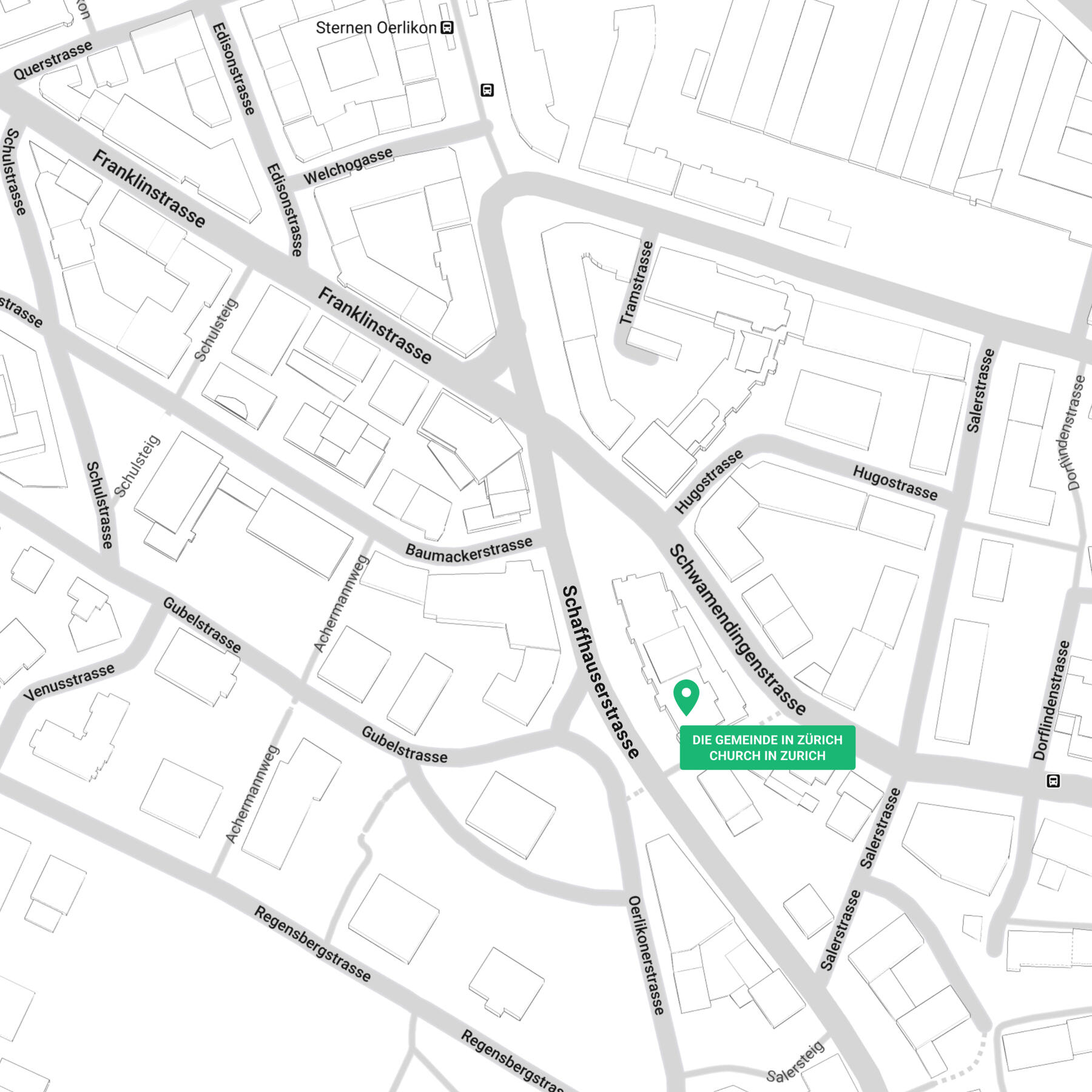 Karte zu die Gemeinde in Zürich